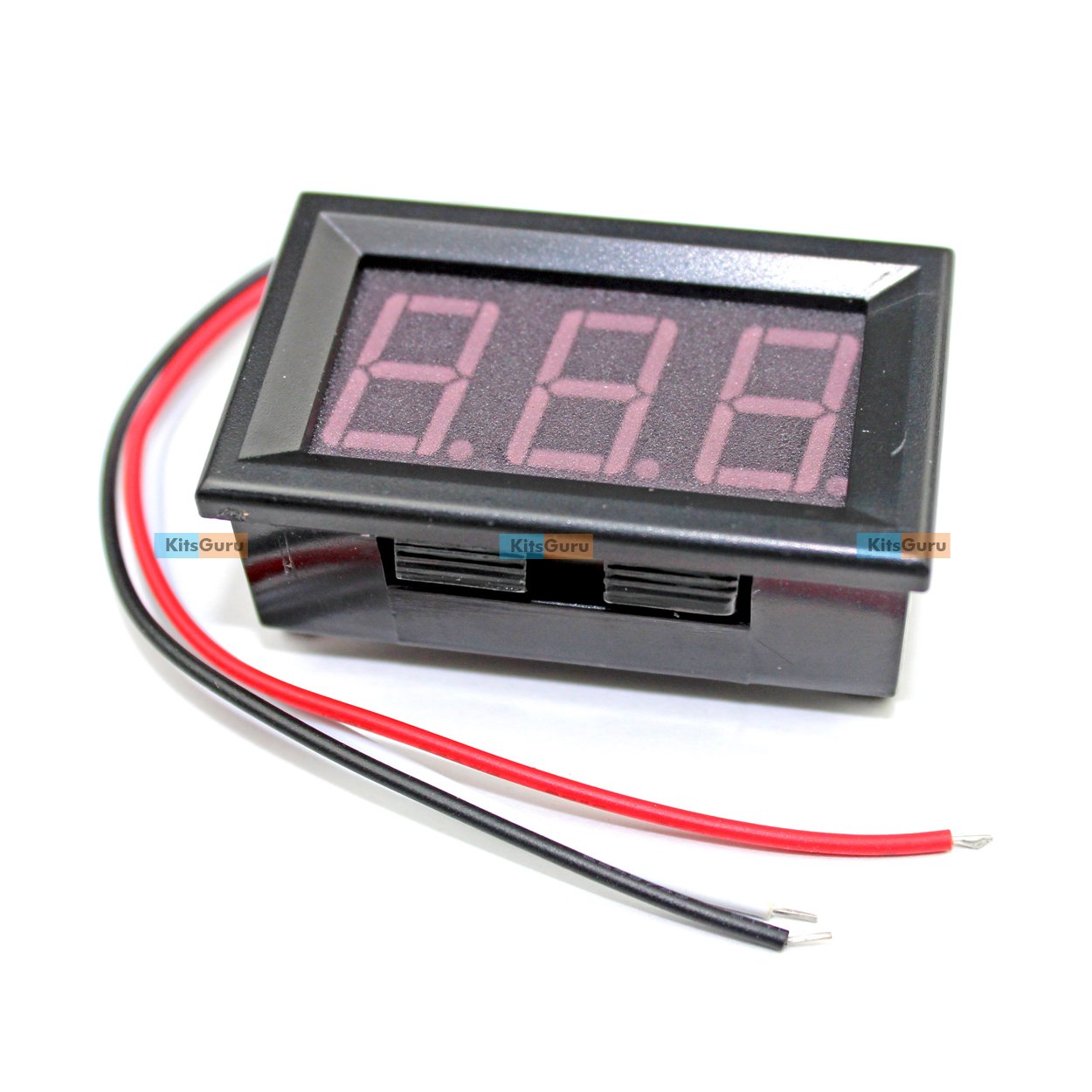 Re らぎ 3 Wire Dc 0-100v RED Led Digital Voltmeter Voltage Display Module